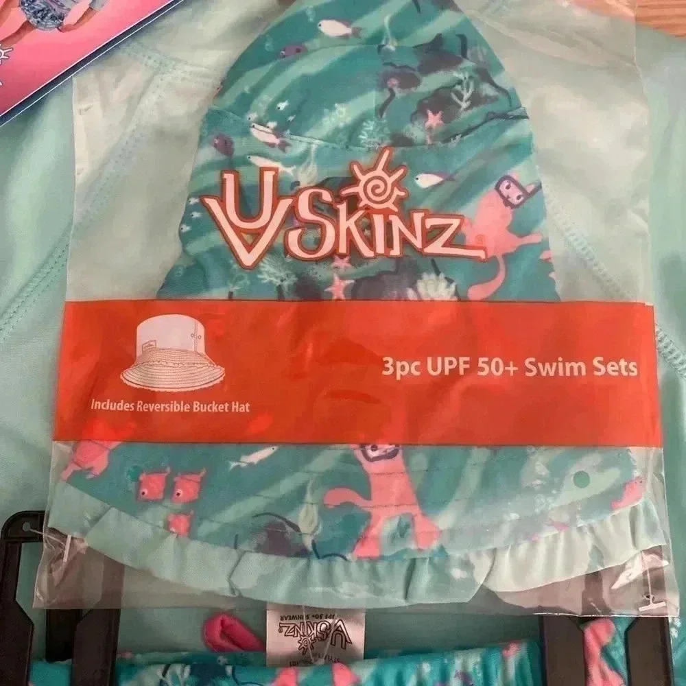 🆕Uv Skinz 3 PC UPF 50 + Sunwear Swim Set 4T🆕